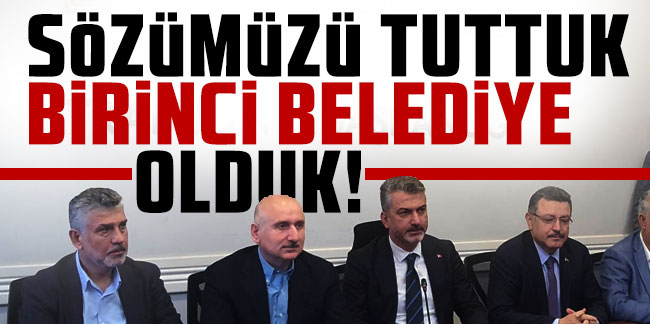 Trabzon Büyükşehir Belediye Başkanı Ahmet Metin Genç: "Cumhurbaşkanımıza verdiğimiz söz dün itibarıyla vücut bulmuştur"