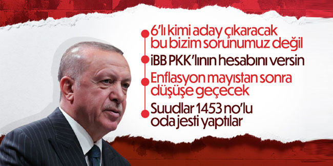 Erdoğan'dan Cumhur İttifakı'nın cumhurbaşkanı adayı için açıklama!