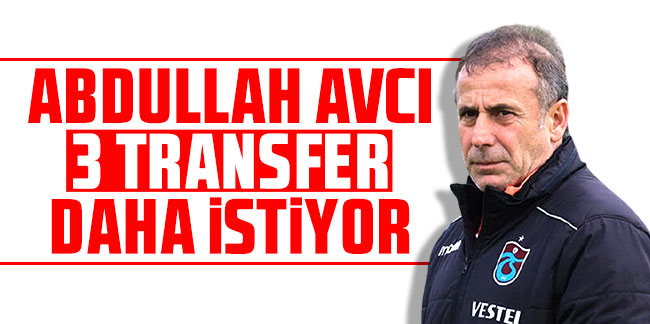 Abdullah Avcı 3 transfer daha istiyor