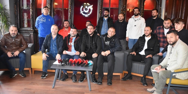 Trabzonspor taraftarından Filistin'e destek