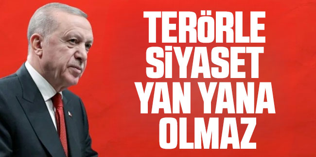 Cumhurbaşkanı Erdoğan'dan Hakkari açıklaması: Terörle siyaset yan yana olmaz 
