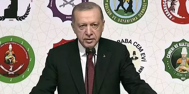 Erdoğan: Alevi Bektaşi toplumu için kurumsal bir yapı kuruyoruz