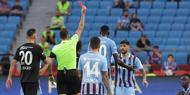 Trabzonspor Mendy'nin kırmızı kartı için federasyona başvuracak