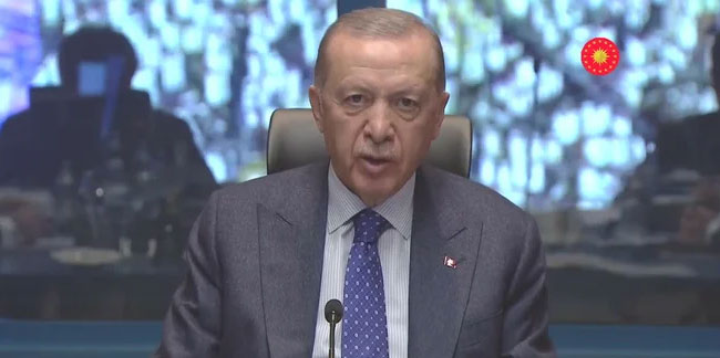 Erdoğan: Dünyanın en büyük felaketlerinden biri ile karşı karşıyayız