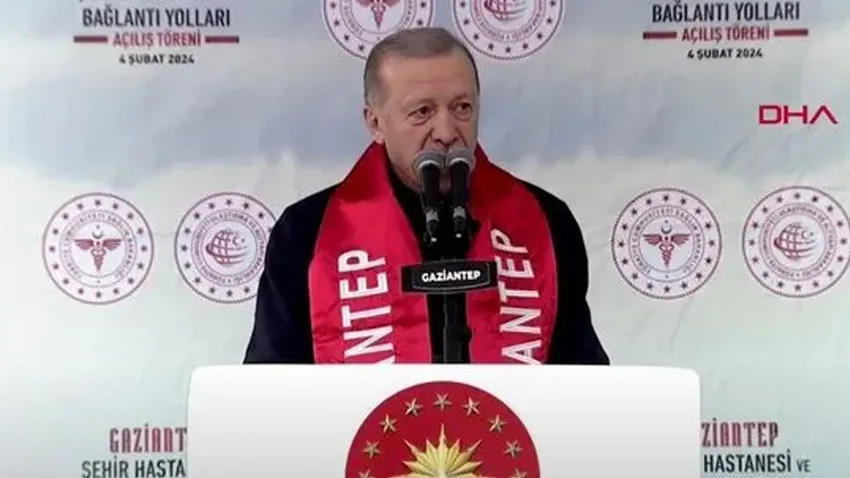 Erdoğan Gaziantep Şehir Hastanesi açılış töreninde konuştu