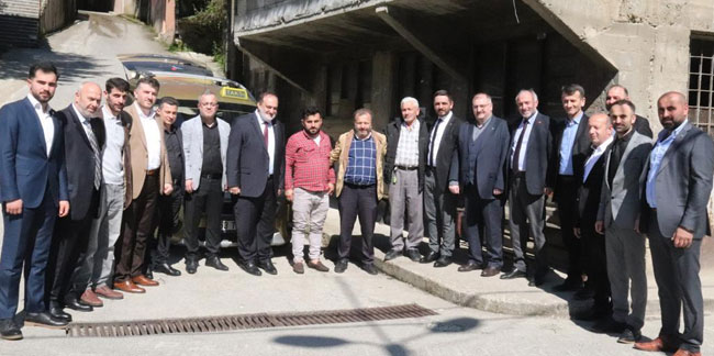 Milletvekili adayları Erdoğan'ın memleketi Güneysu’da ilgiyle karşılandı