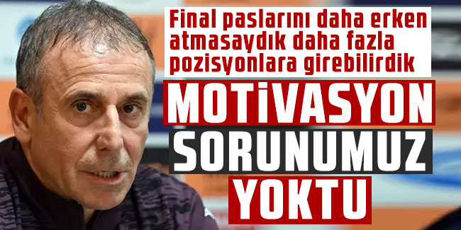 Trabzonspor Teknik Direktörü Abdullah Avcı'dan Uğurcan Çakır'a övgü!