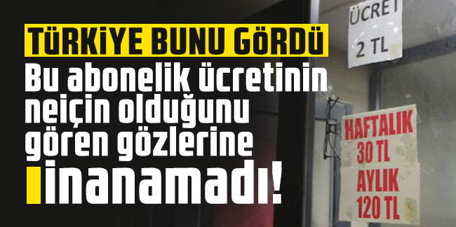 Rize'de tuvalete abonelik sistemi getirdi!