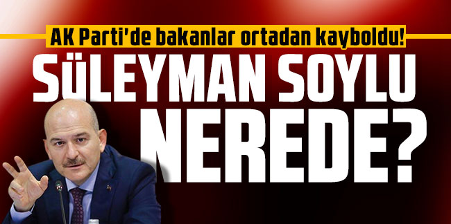AK Parti'de bakanlar ortadan kayboldu! Süleyman Soylu nerede?
