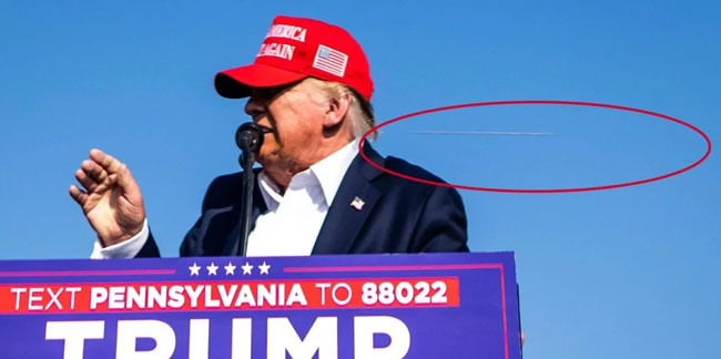 Donald Trump'a sıkılan kurşunun en net görüntüsü kaydedildi