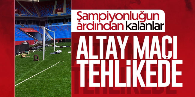 Akyazı'da hasar büyük! Trabzonspor'un Altay maçı tehlikede
