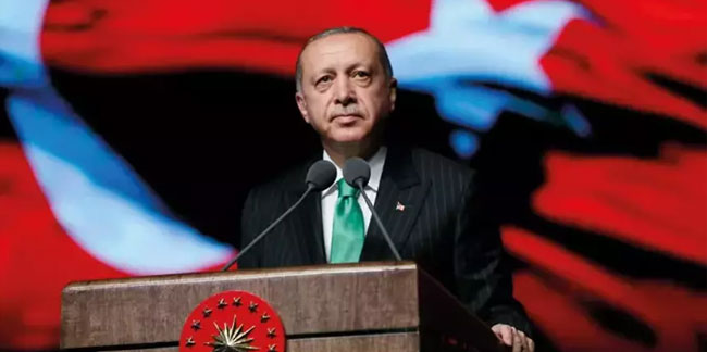 Cumhurbaşkanı Erdoğan'dan 100. yıl paylaşımı: Yer gök bayrak olsun!
