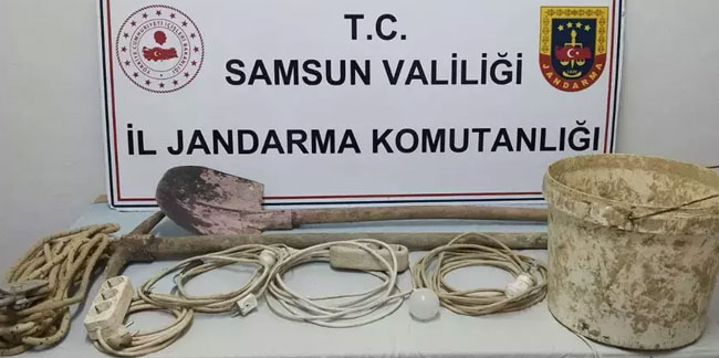 Metruk binada define kazısı! Baba ve oğlu suçüstü yakalandı