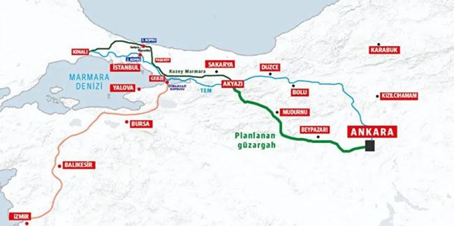 İstanbul-Ankara arasına yeni otoyol geliyor!