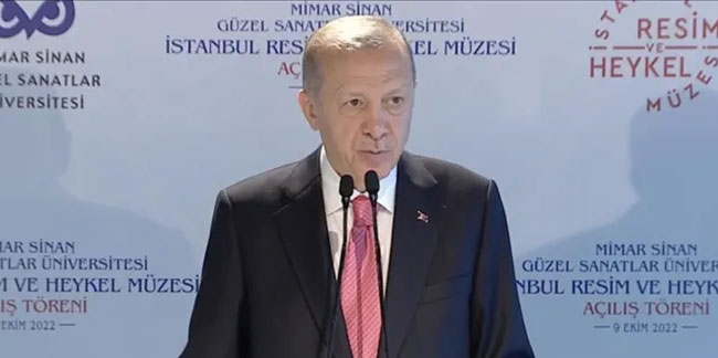 Erdoğan, Resim ve Heykel Müzesi açılışında konuştu!