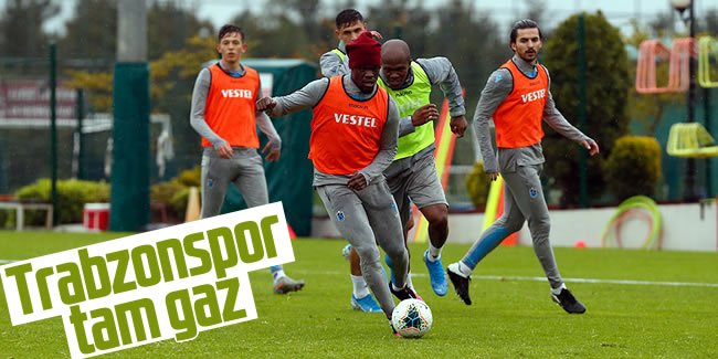 Trabzonspor, çalışmalarını sürdürdü