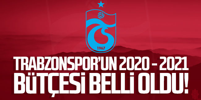Trabzonspor'un 2020 - 2021 bütçesi belli oldu!