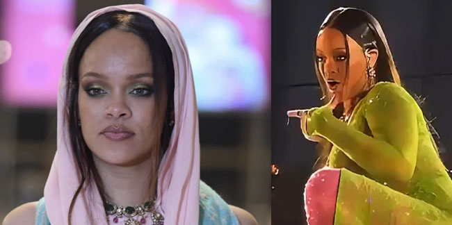 Rihanna Hint düğününe damga vurdu!