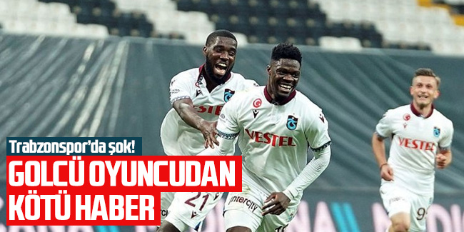 Trabzonspor'da şok... Golcü oyuncudan kötü haber