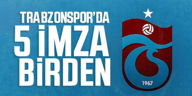 Trabzonspor'da 5 futbolcunun sözleşmesi yenilendi!
