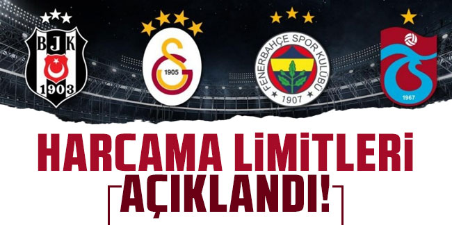 Süper Lig'de 2023/24 sezonu takım harcama limitleri açıklandı!