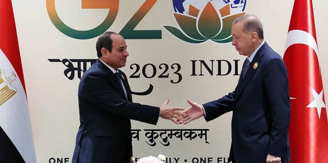 Cumhurbaşkanı Erdoğan, Mısır Cumhurbaşkanı Abdulfettah es-Sisi ile görüştü