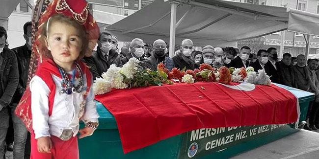 Minik Müslüme'ye acı veda! Tabutu çiçeklerle süslendi
