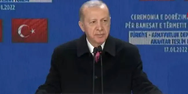 Cumhurbaşkanı Erdoğan: Türkiye-Arnavutluk dostluğunu taçlandırıyoruz