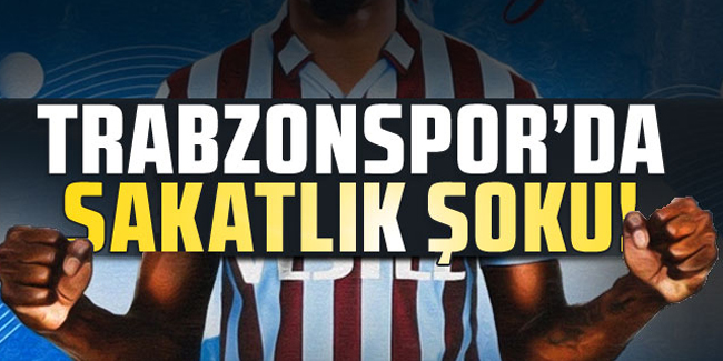 Trabzonspor'da sakatlık şoku!Sezonu kapattı