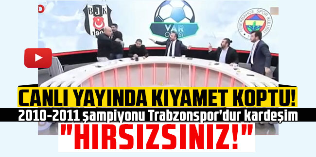 Canlı yayında kıyamet koptu! ''2010-2011 şampiyonu Trabzonspor'dur kardeşim''