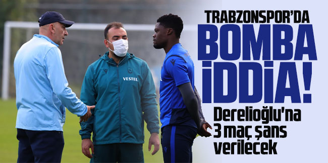 Trabzonspor'da bomba iddia! Derelioğlu'na 3 maç şans verilecek