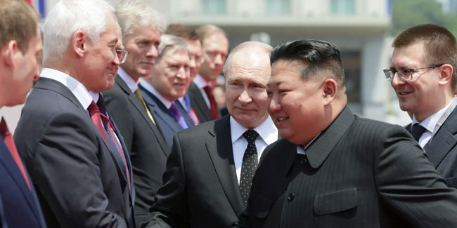 Putin Kuzey Kore'de: Kararlı desteği için Kim'e teşekkür etti