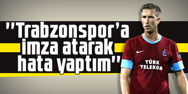 Marc Janko: ''Trabzonspor’a imza atarak hata yaptım''
