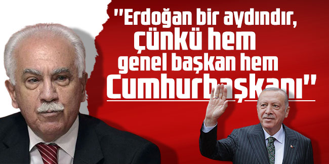 Doğu Perinçek: ''Erdoğan bir aydındır, çünkü hem genel başkan hem Cumhurbaşkanı''