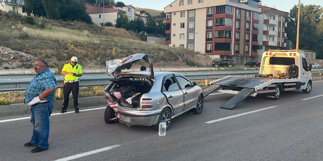 Bayburt'ta kaza 5 kişi yaralandı