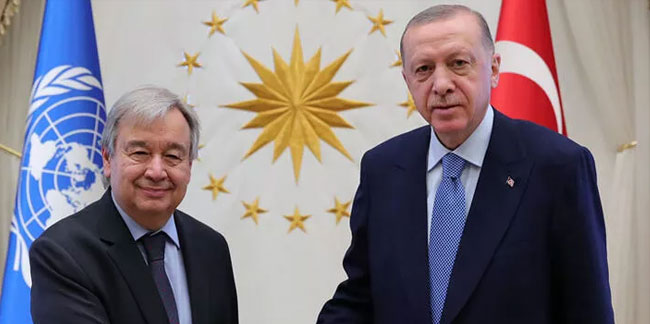 Cumhurbaşkanı Erdoğan, BM Genel Sekreteri Guterres ile telefon görüşmesi yaptı