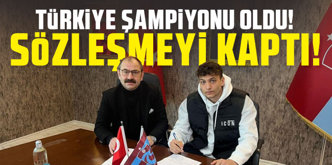 Türkiye şampiyonu oldu! Trabzonspor'dan sözleşmeyi kaptı! Oyun kuran stoper...