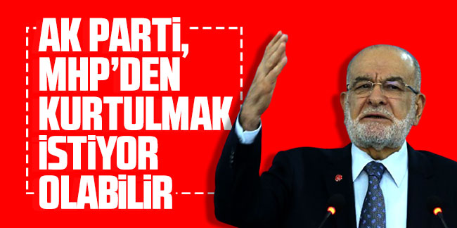 Temel Karamollaoğlu: ''AK Parti, MHP'den kurtulmak istiyor olabilir''