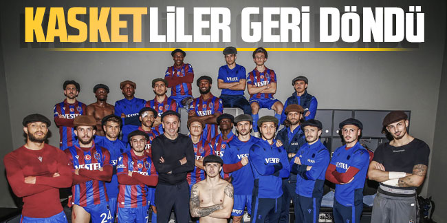 Trabzonspor'dan galibiyet paylaşımı: Kasketliler geri döndü