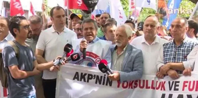 TÜİK'in önünde protesto: ''Sandıkta bunun hesabını sorarız''
