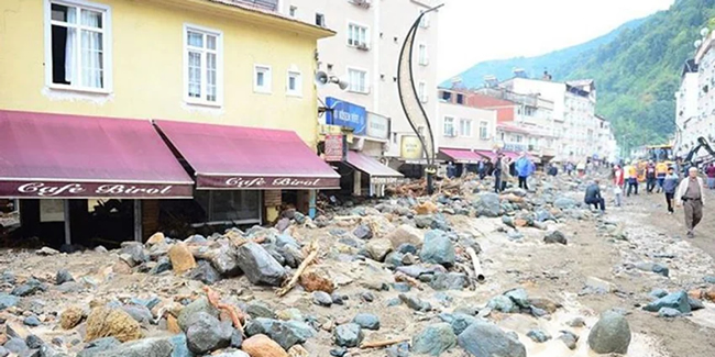 Ağustos ayı ortalamasının 1,5 misli Giresun'da bir günde yağdı