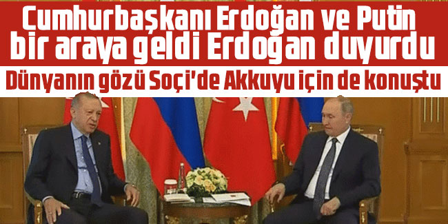 Cumhurbaşkanı Erdoğan ve Putin bir araya geldi Kritik toplantı başladı