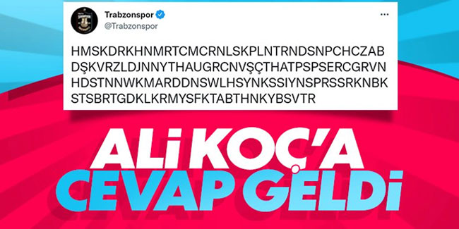 Trabzonspor,Ali Koç ile dalga geçti