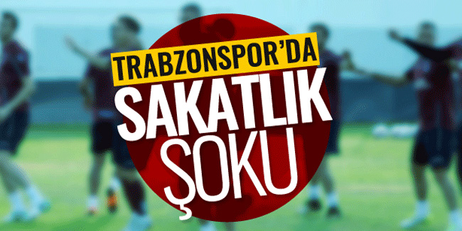 Trabzonspor'dan sakatlık açıklaması!