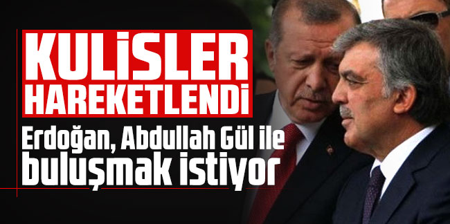 Kulisler hareketlendi! Erdoğan, Abdullah Gül ile buluşmak istiyor