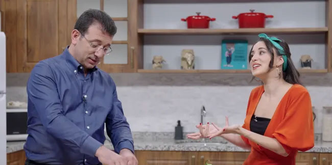 Ekrem İmamoğlu, Karsu ile mutfağa girdi