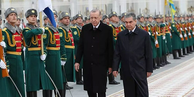 Erdoğan: Türkmenistan'la ticareti 5 milyar hacme çıkarmakta kararlıyız