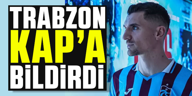 Trabzonspor Thomas Meunier transferini KAP'a bildirdi
