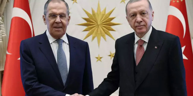 Cumhurbaşkanı Erdoğan, Lavrov'u kabul etti!