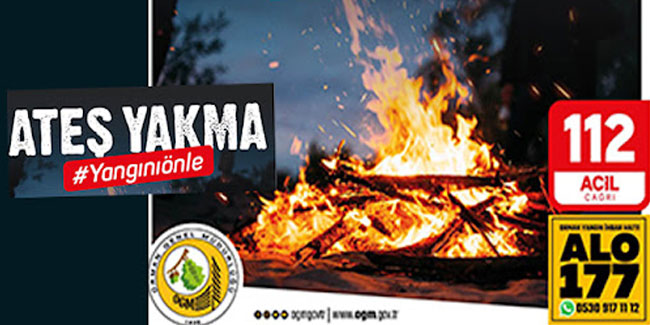 Rize'de pikniklerde ateş yakmak yasaklandı
